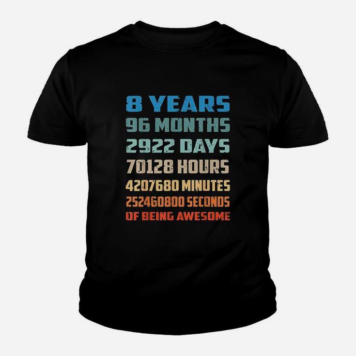 8 Years Old Being Awesome Youth T-shirt