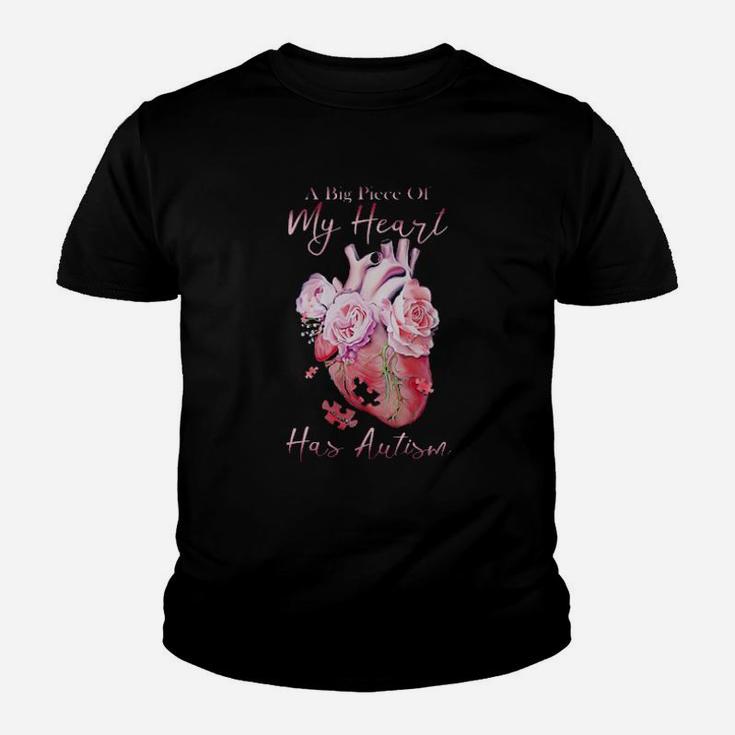 A Big Piece Of My Heart Has Autism Youth T-shirt
