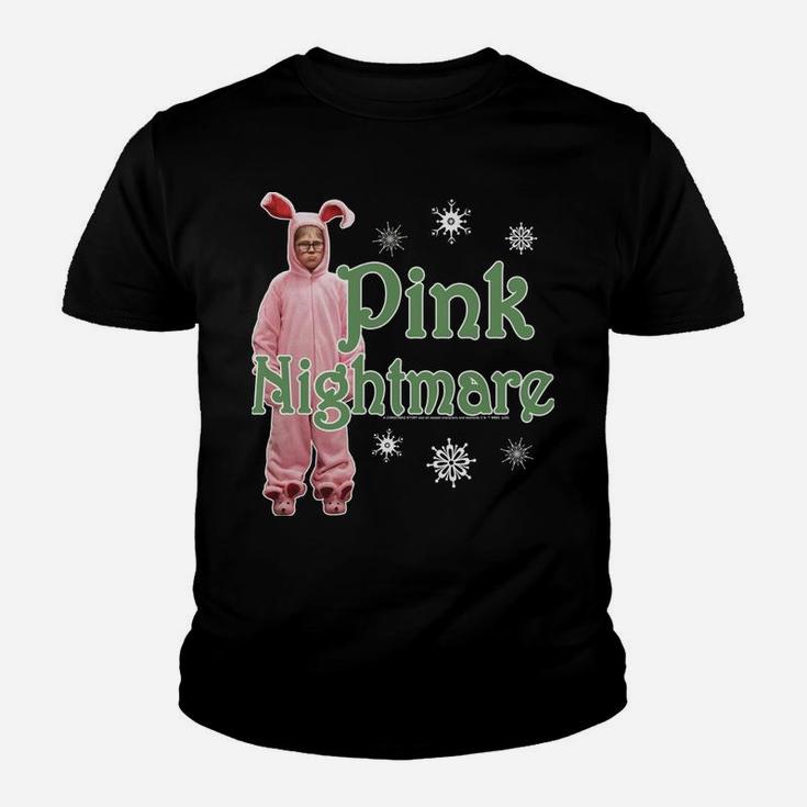 A Christmas Story Pink Nightmare Youth T-shirt