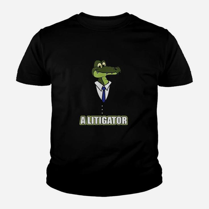 A Litigator Alligator Funny Law Lawyer Attorney Youth T-shirt