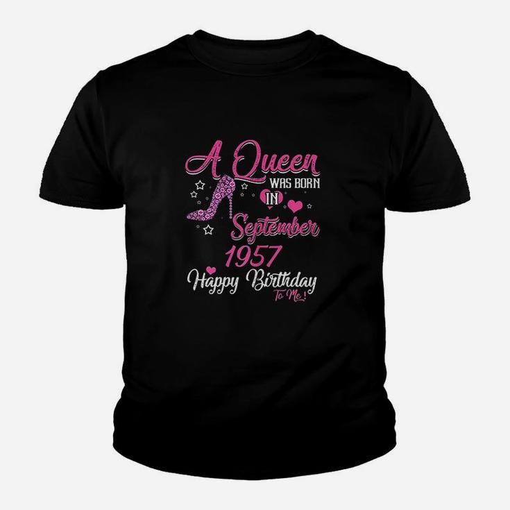 A Queen Was Born In September 1957 Youth T-shirt