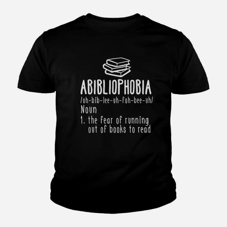 Abibliophobia Definition Youth T-shirt