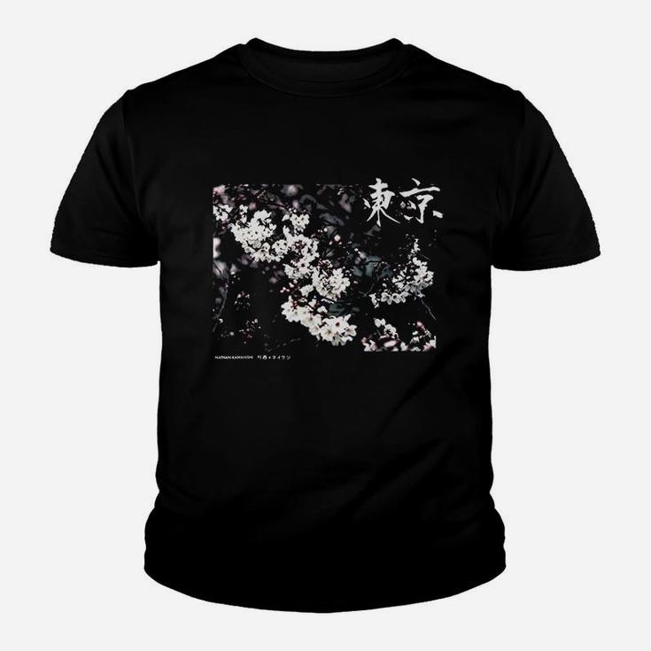 Aesthetic Cherry Blossom Japanese Graphic Youth T-shirt