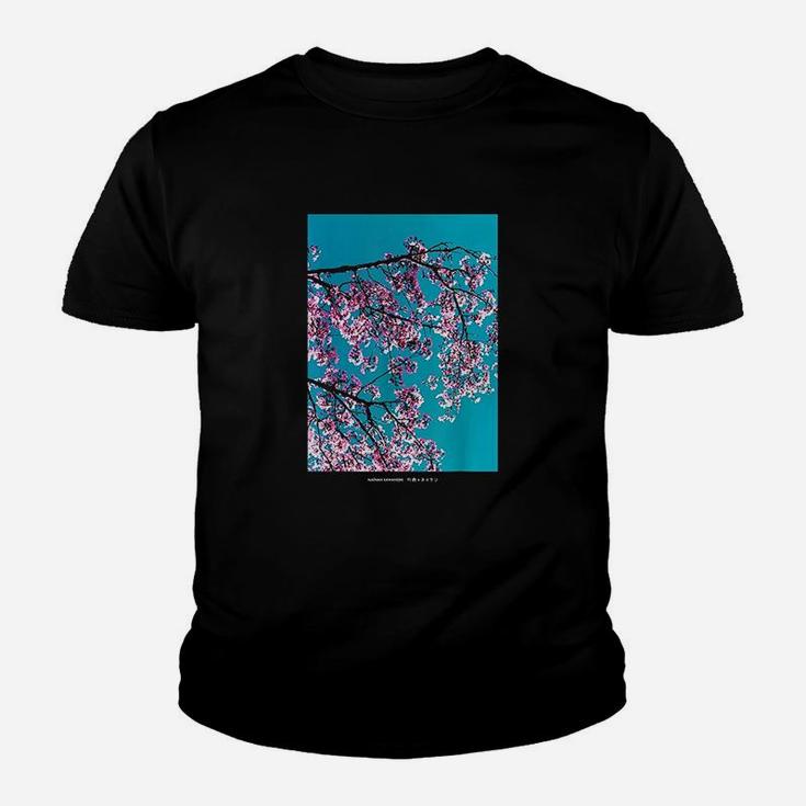 Aesthetic Japanese Cherry Blossom Streetwear Graphic Youth T-shirt