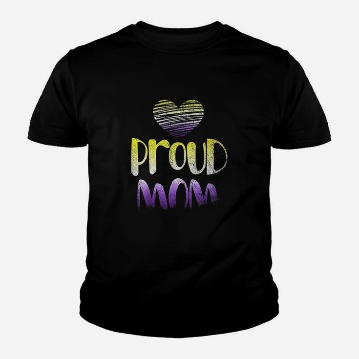 Agender Proud Mom Mothers Day Gift Lgbt Pride Non Binary Youth T-shirt