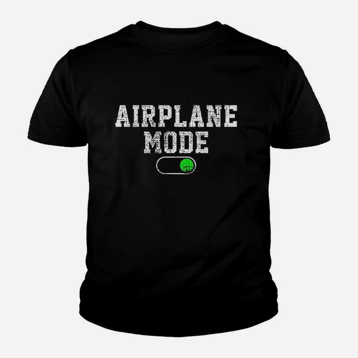 Airplane Mode On Vacation Summer Piolot Aviator Vintage Gift Youth T-shirt