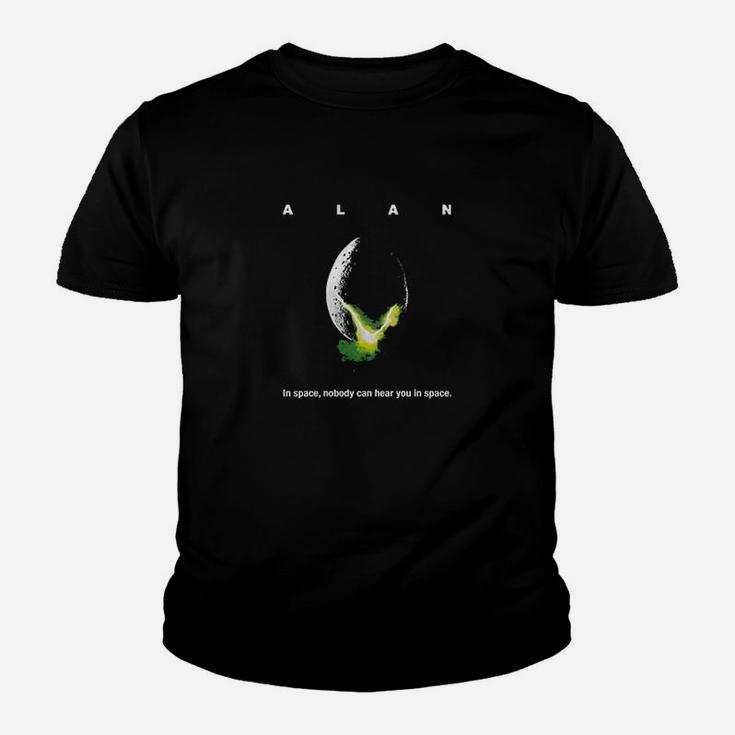 Alan In Space Nobody Can Hear You In Space Youth T-shirt