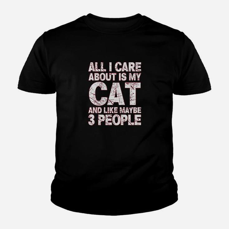 All I Care About Is My Cat And Like 3 People Youth T-shirt