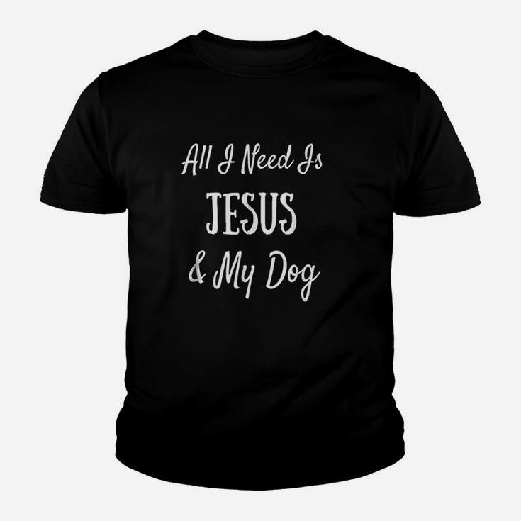 All I Need Is Jesus And My Dog Youth T-shirt