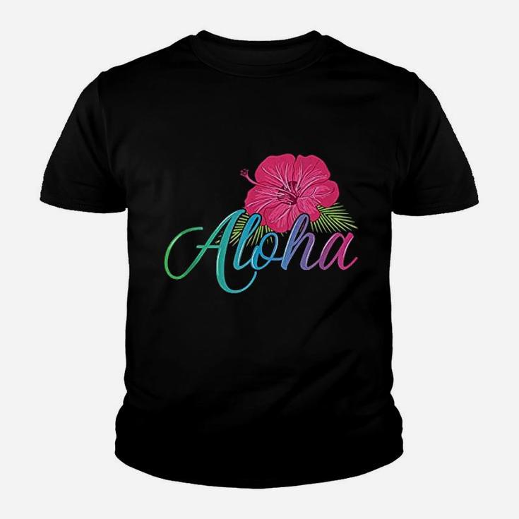 Aloha Hawaii From The Island  Feel The Aloha Flower Spirit Youth T-shirt