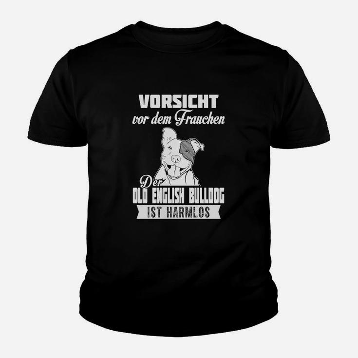 Alte Englische Bulldogge Ist Harmlos- Kinder T-Shirt