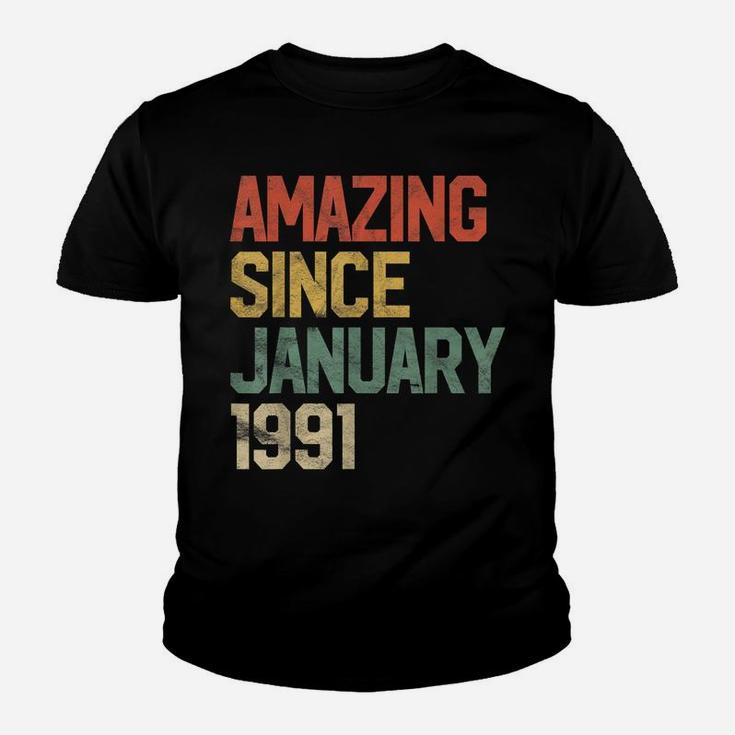 Amazing Since January 1991 30Th Birthday Gift 30 Year Old Youth T-shirt