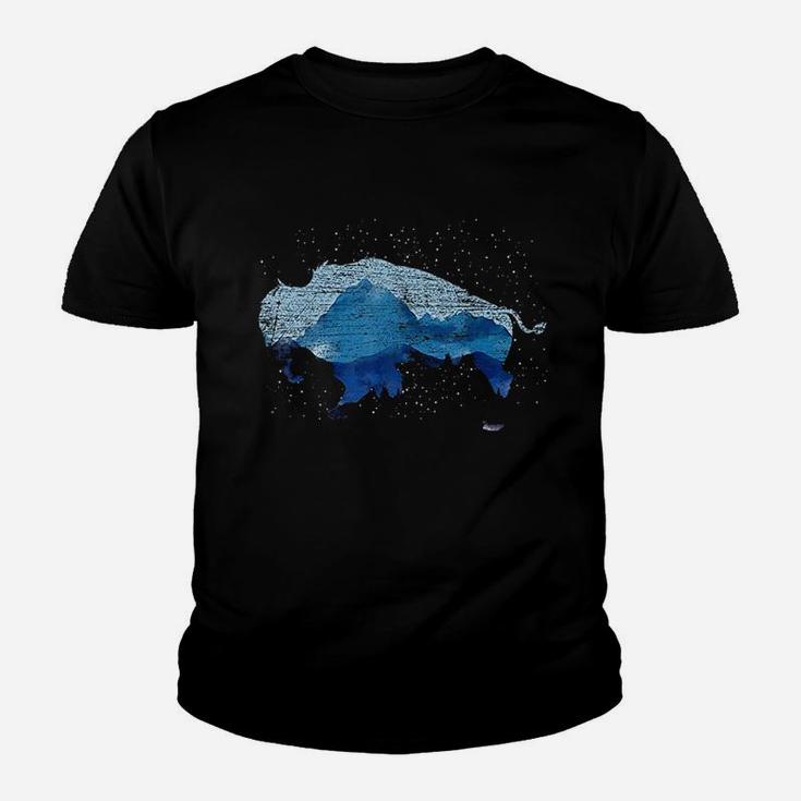 American Bison Nature Mountains Countryside Buffalo Youth T-shirt