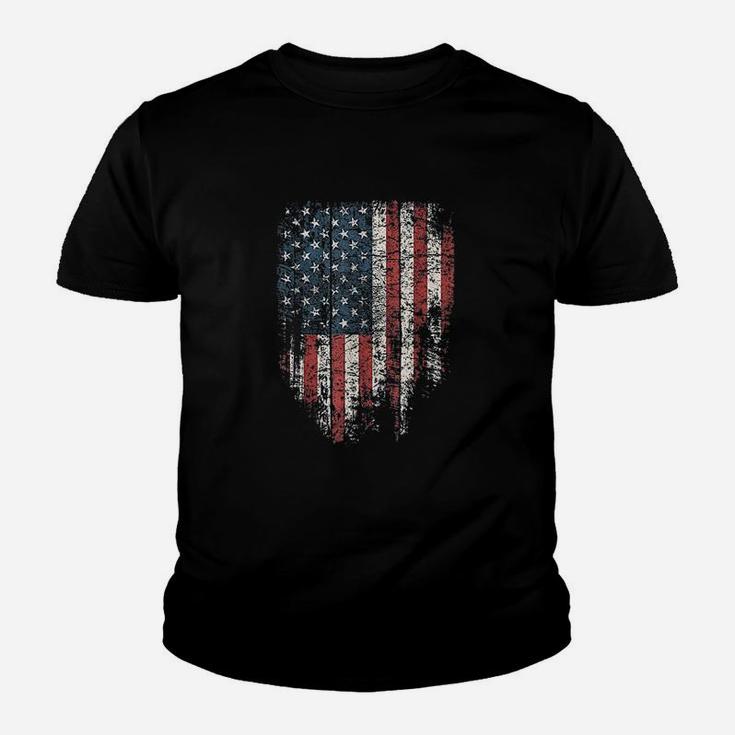 American Flag Women Men Distressed Patriotic Usa Youth T-shirt