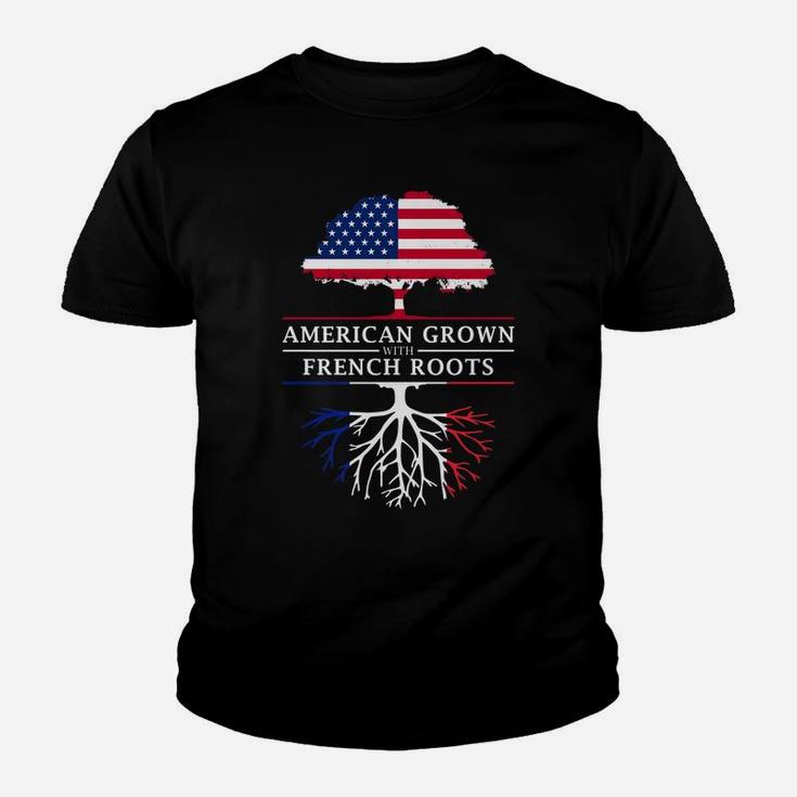 American Grown With French Roots - France Youth T-shirt