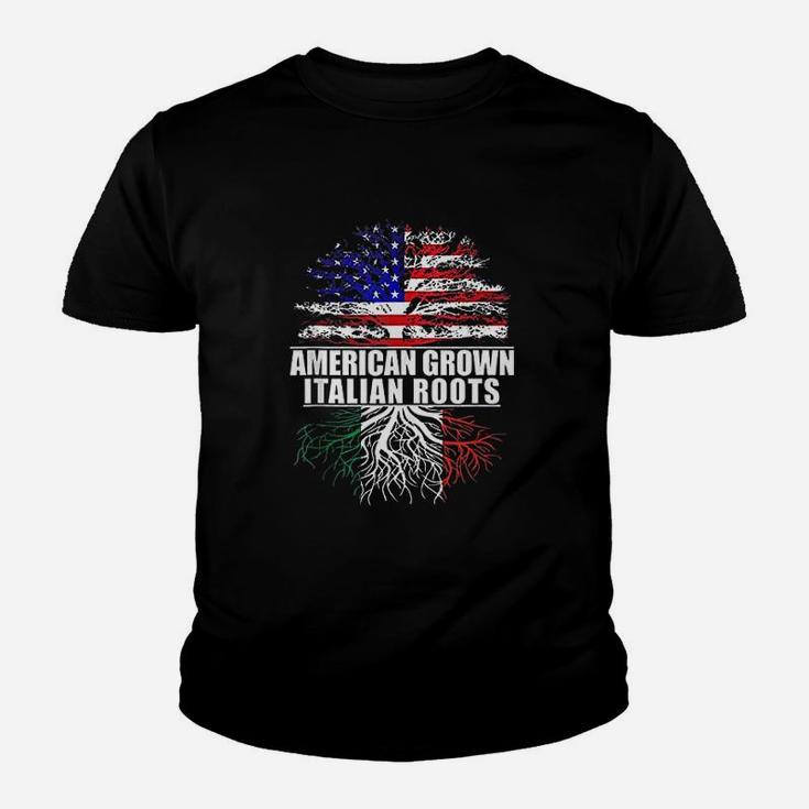 American Grown With Italian Roots Italy Youth T-shirt
