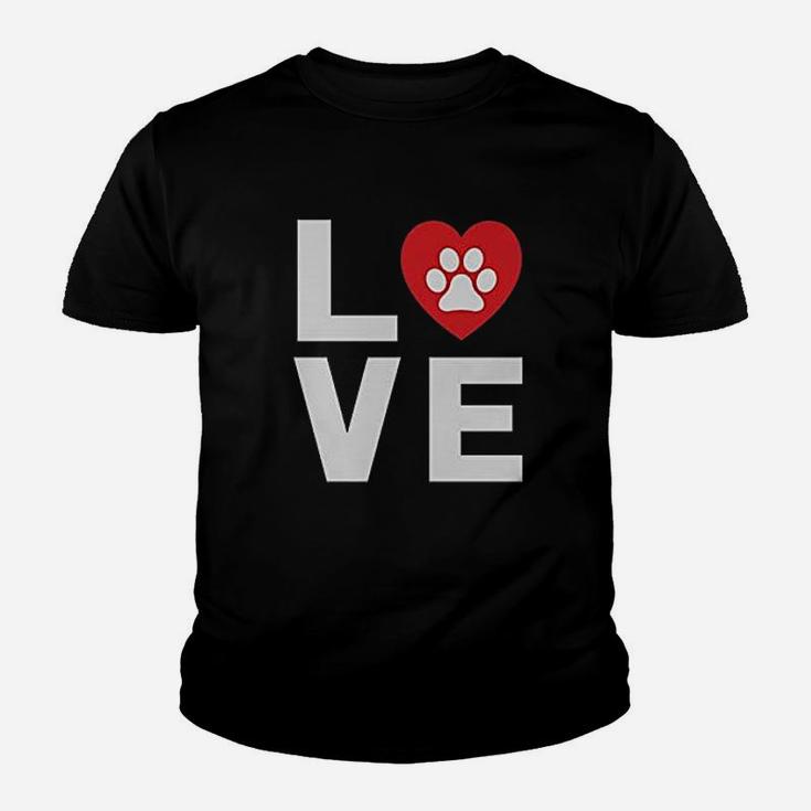 Animal Lover Dog Paw Print Love Dogs My Best Friend Women Youth T-shirt