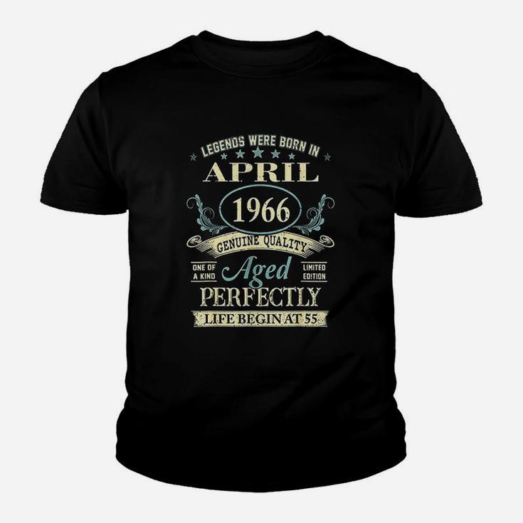 April 1966 55Th Birthday 55 Year Old Youth T-shirt