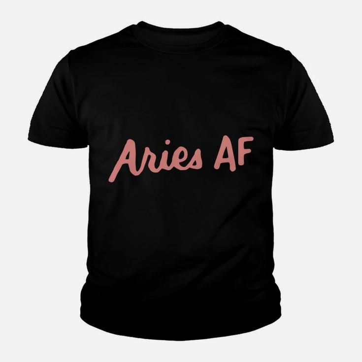 Aries Af Astrology Zodiac Sign March April Birthday Gifts Youth T-shirt
