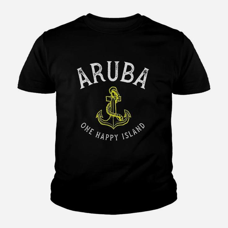 Aruba Is One Happy Island Travel Vacation Souvenir Youth T-shirt