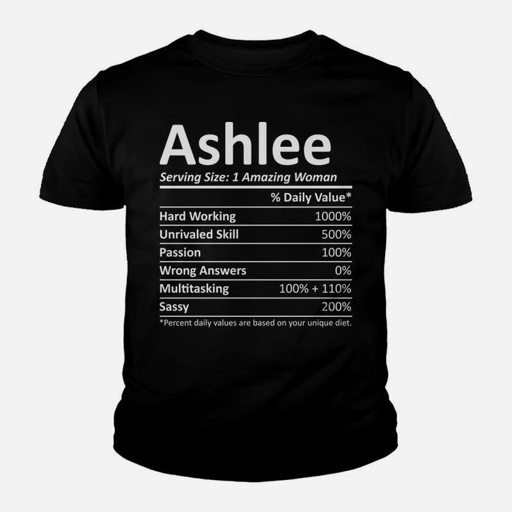 Ashlee Nutrition Personalized Name Funny Christmas Gift Idea Youth T-shirt