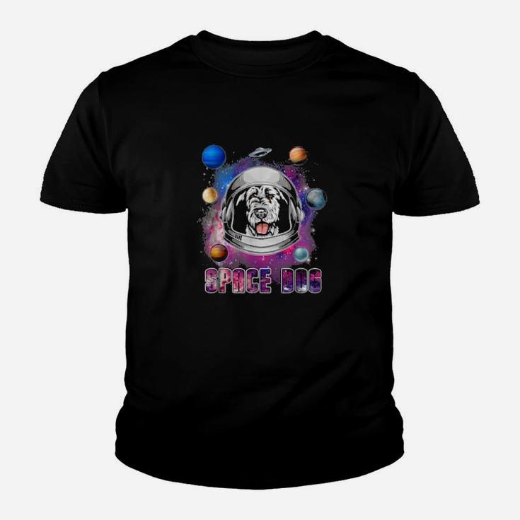 Astronaut Irish Wolfhound Dog In Space Galaxy Dog Youth T-shirt