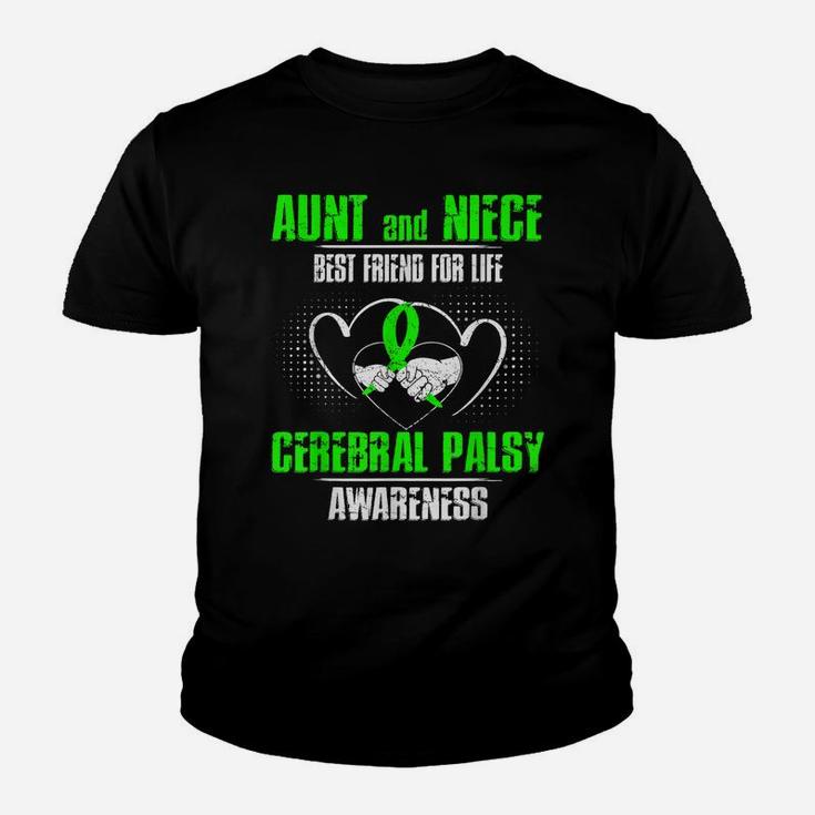 Aunt And Niece Best Friend Of Life Cerebral Palsy Awareness Youth T-shirt