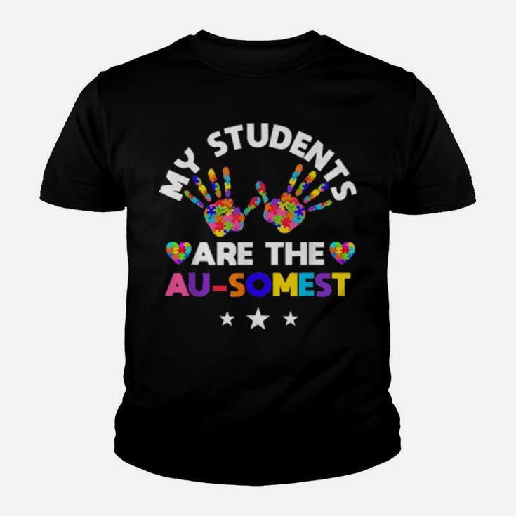 Ausome Students Autism Awareness Autism Teacher Youth T-shirt