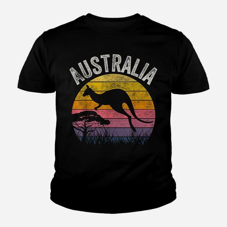 Australia Day Shirt Funny Australian Kangaroo Vintage Gift Youth T-shirt