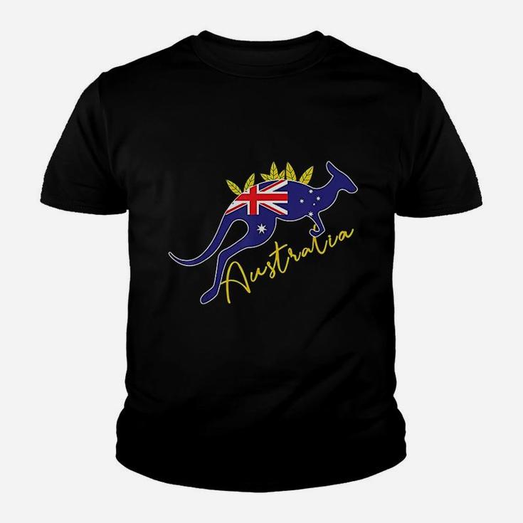 Australia Flag Kangaroo Youth T-shirt