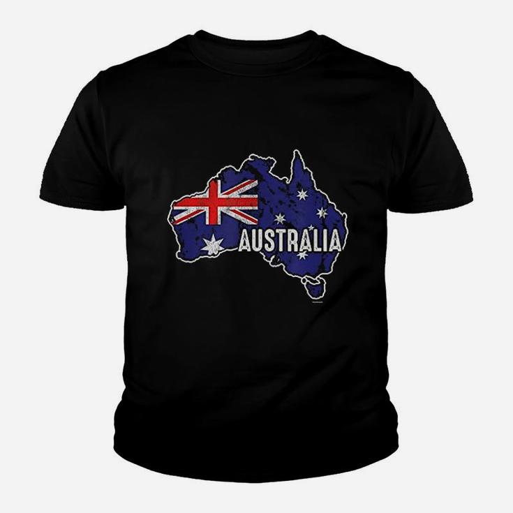 Australia Flag Map Youth T-shirt