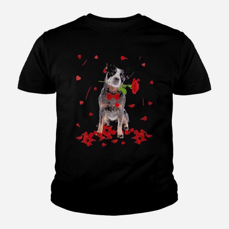 Australian Cattle Dog Valentine's Day Sweater Youth T-shirt