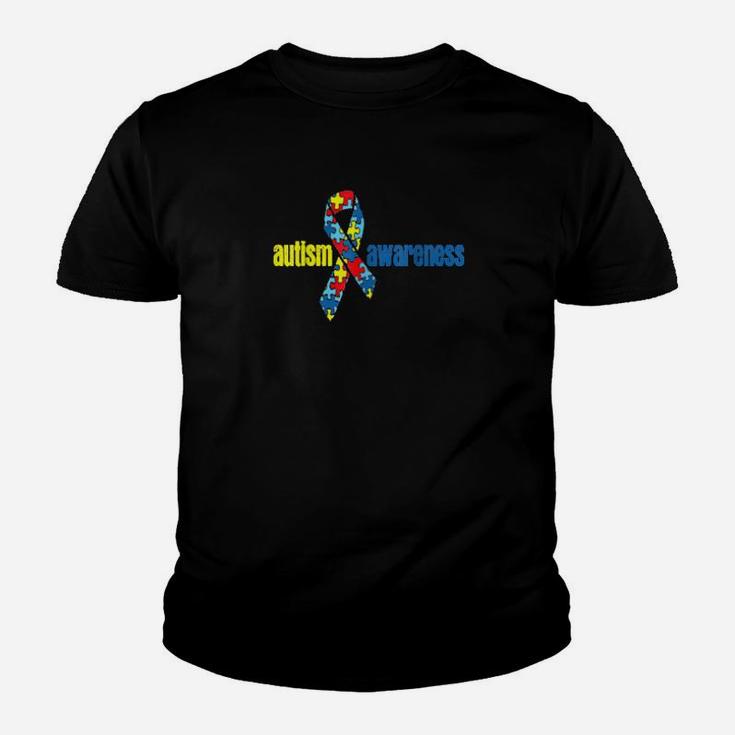 Autism Autism Awareness Ribbon Piece Youth T-shirt