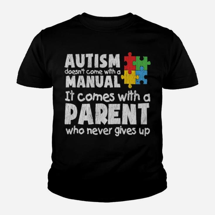 Autism Awareness Mom Dad Parents Autistic Awareness Youth T-shirt