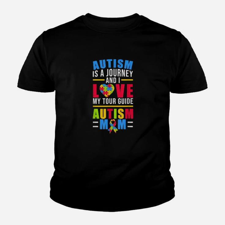 Autism Is A Journey And I Love My Guide Youth T-shirt