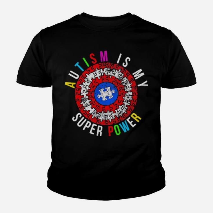 Autism Is My Superpower Superhero Youth T-shirt