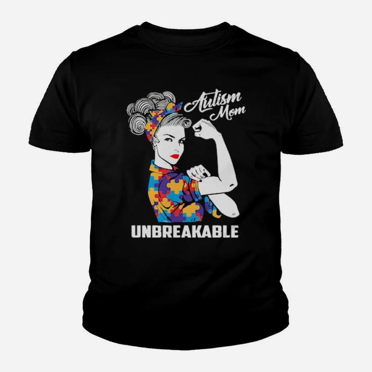 Autism Mom Unbreakable Youth T-shirt