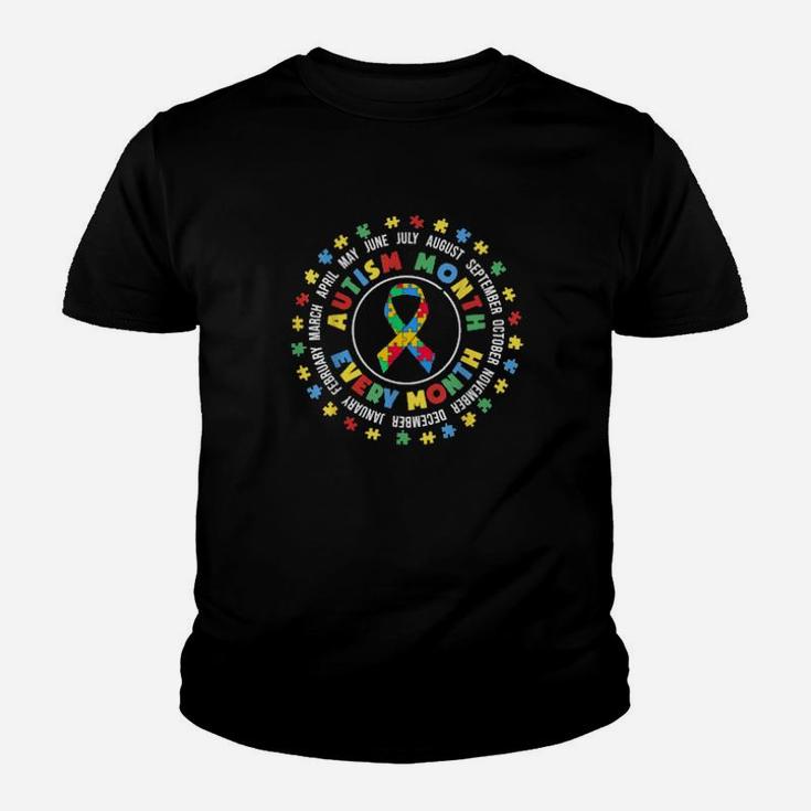 Autism Month Every Month Youth T-shirt