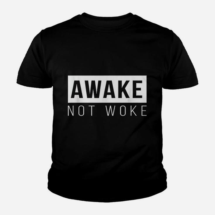 Awake Not Woke Youth T-shirt