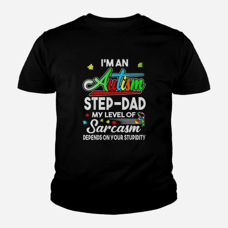 Awareness Im An Autis Stepdad Youth T-shirt