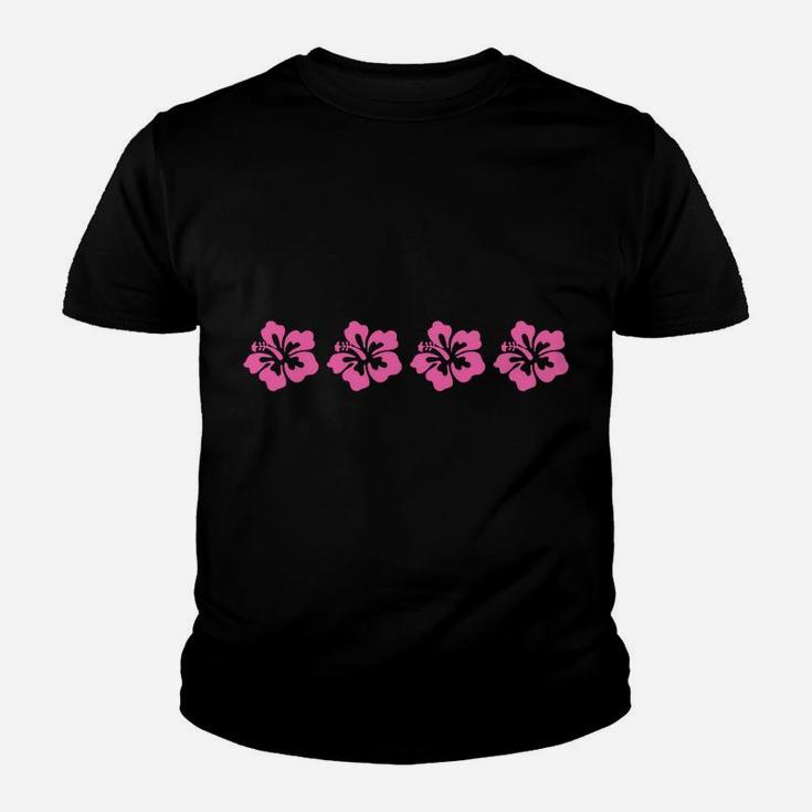 Awesome Hawaiian Pink Hibiscus Flowers Rose Mallow Sweatshirt Youth T-shirt