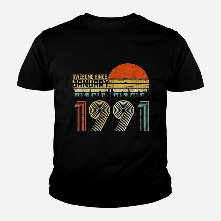 Awesome Since January 1991 30Th Birthday Youth T-shirt