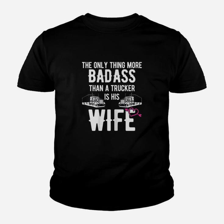 Ba Dass Trucker Wife Design Gift For Truck Driver Youth T-shirt