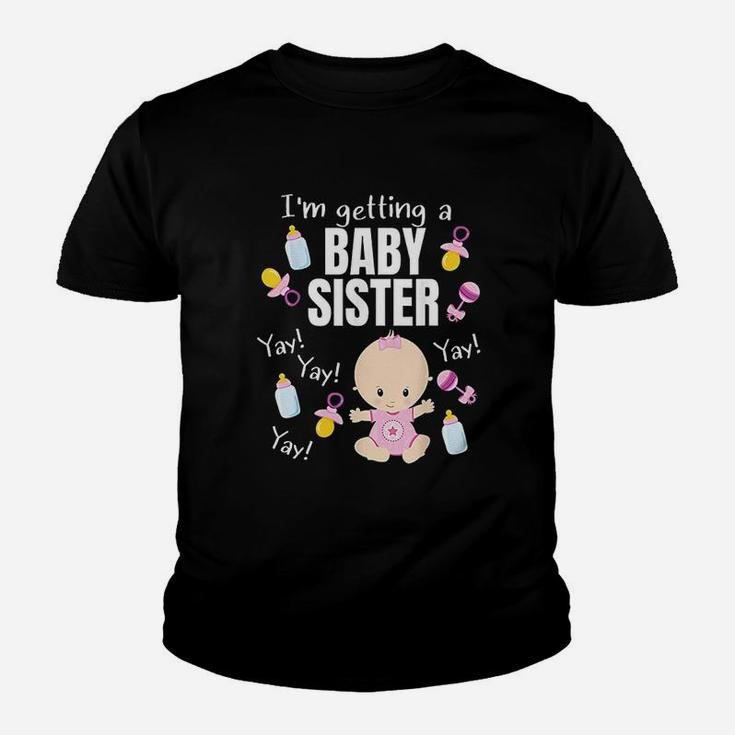 Baby Sister Reveal Im Getting A Baby Sister Cute Baby Youth T-shirt