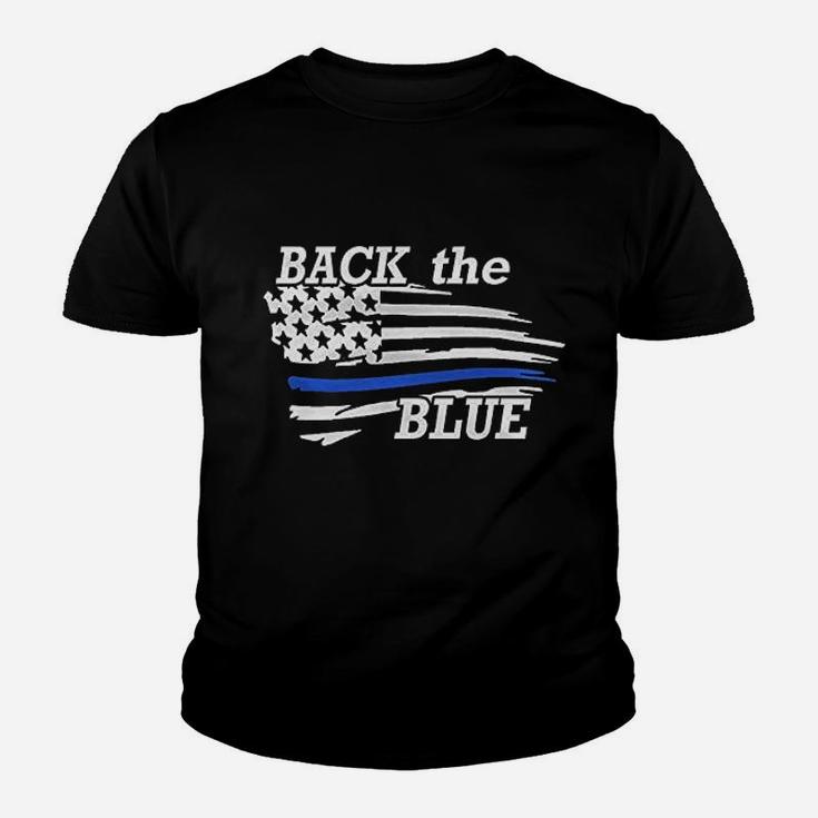 Back The Blue Police Officer Baby Youth T-shirt