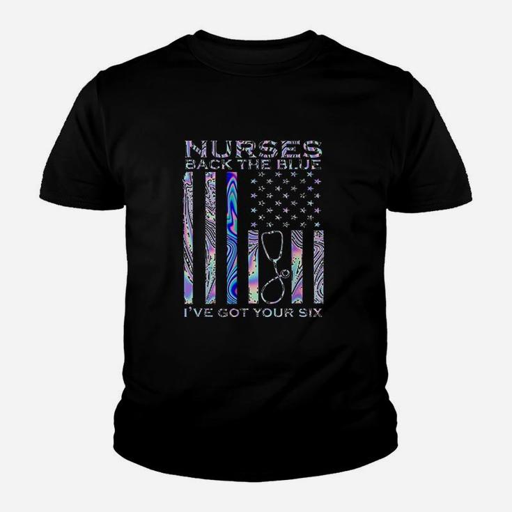 Back The Blues I Got Your Six Nurse Youth T-shirt
