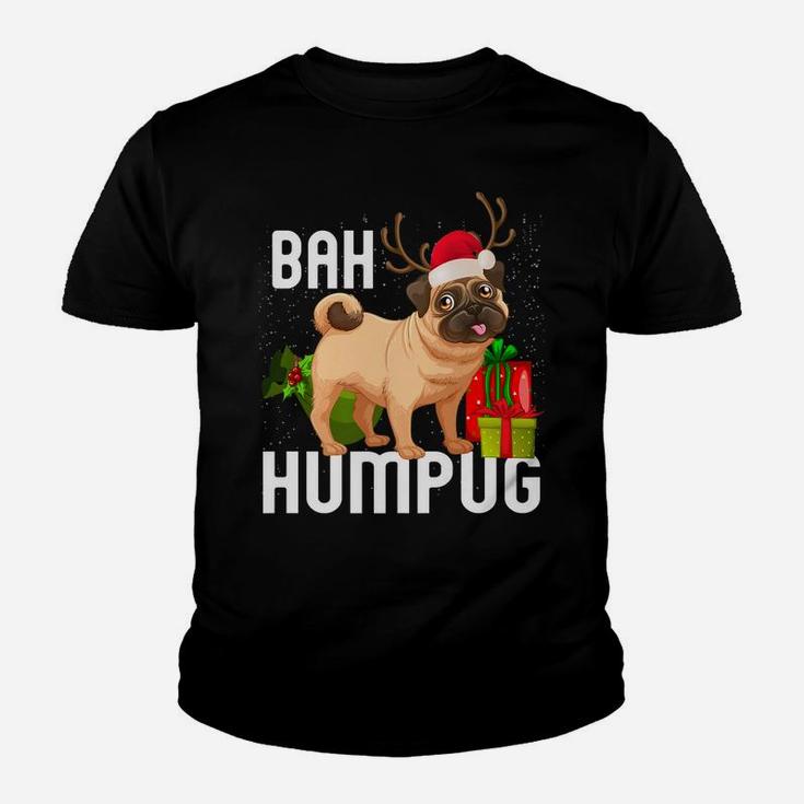 Bah Humpug Puggle Xmas Hum Pug Baby Gifts Pet Dogs Youth T-shirt