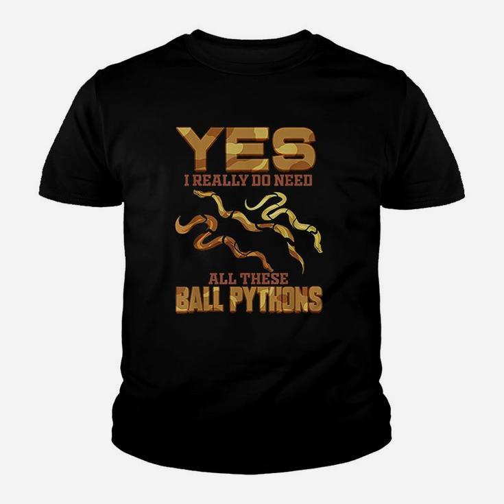 Ball Python Snake Herpetologist Python Youth T-shirt