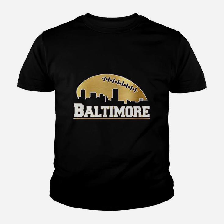 Baltimore Football City Skyline Youth T-shirt