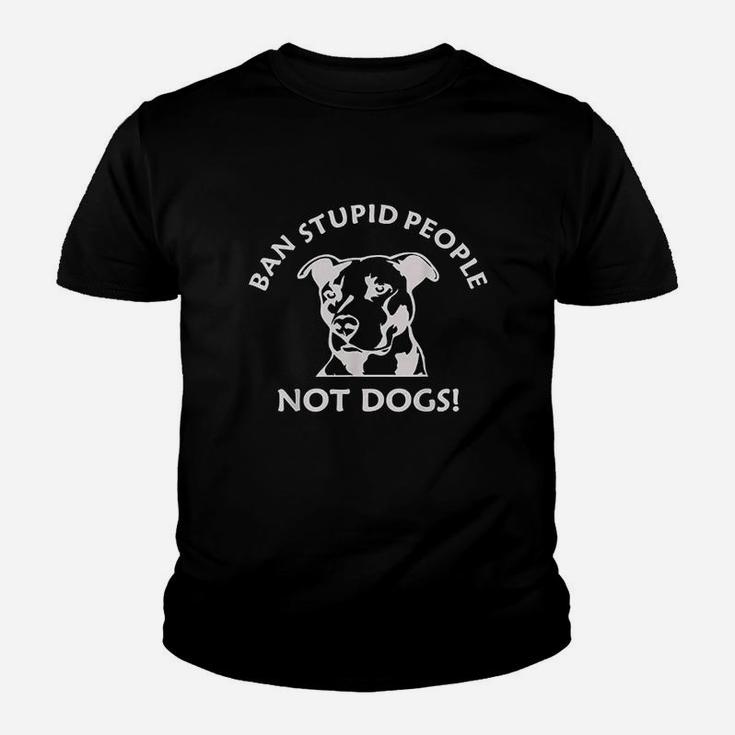 Ban Stupid People Pit Bull Youth T-shirt